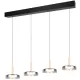 TRIO 354910432 CELESTE Modern Led Függesztett Lámpa Fekete LED IP20