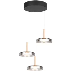   TRIO 354930332 CELESTE Modern Led Függesztett Lámpa Fekete LED IP20
