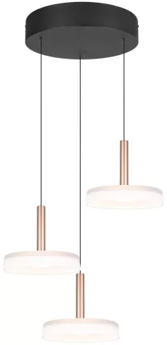 TRIO 354930365 CELESTE Modern Led Függesztett Lámpa Barna, Fekete LED IP20