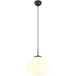   TRIO 363100132 FOMENTO Modern Függesztett Lámpa Fekete E27 IP20