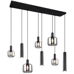   TRIO 364100832 MATARO Többágú Függesztett Lámpa Fekete E27 IP20