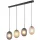 TRIO 364200417 FACETTE Többágú Függesztett Lámpa Fekete E27 IP20