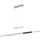 TRIO 375310505 TRAJAN Modern Led Függesztett Lámpa Szürke LED IP20