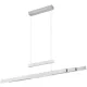 TRIO 375310507 TRAJAN Modern Led Függesztett Lámpa Fehér, Ezüst LED IP20