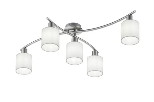 TRIO 605400501 GARDA Ernyős Mennyezeti Lámpa Fehér, Ezüst E14 IP20