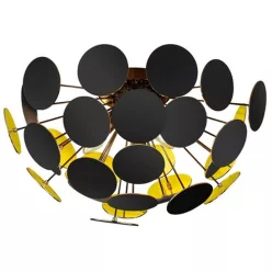   TRIO 609900332 DISCALGO Modern Mennyezeti Lámpa Fekete E14 IP20