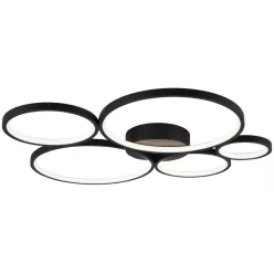   TRIO 622610532 RONDO Modern LED Mennyezeti Lámpa Fekete LED IP20