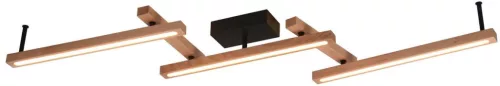 TRIO 626410530 BELLARI Modern Mennyezeti Lámpa Sötét Fa, Világos Fa LED IP20