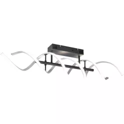   TRIO 641810205 SEQUENCE Modern LED Mennyezeti Lámpa Fekete, Ezüst LED IP20