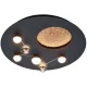 TRIO 644810132 ZODIAC Modern Mennyezeti Lámpa Fekete LED IP20