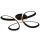 TRIO 645610132 FLY Modern LED Mennyezeti Lámpa Fekete LED IP20