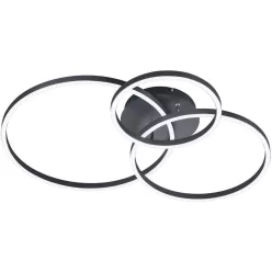   TRIO 670810632 WINONA Modern LED Mennyezeti Lámpa Fekete LED IP20