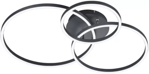 TRIO 670810632 WINONA Modern LED Mennyezeti Lámpa Fekete LED IP20