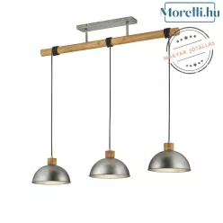 függesztett lámpa barna színű vázzal és fém testtel beltéri használatra trio-303400367 - moretti.hu