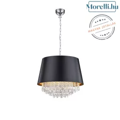 függesztett lámpa króm színű vázzal és fém testtel beltéri használatra trio-309300302 - moretti.hu