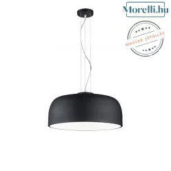 függesztett lámpa fekete színű vázzal és fém testtel beltéri használatra trio-309800432 - moretti.hu