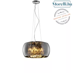 függesztett lámpa króm színű vázzal és fém testtel beltéri használatra trio-311210506 - moretti.hu