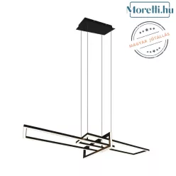 függesztett lámpa fekete színű vázzal és fém testtel beltéri használatra trio-320310332 - moretti.hu