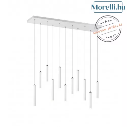 függesztett lámpa fehér színű vázzal és fém testtel beltéri használatra trio-321611131 - moretti.hu