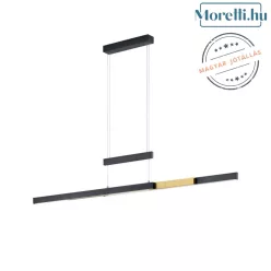 függesztett lámpa fekete színű vázzal és fém testtel beltéri használatra trio-375310502 - moretti.hu