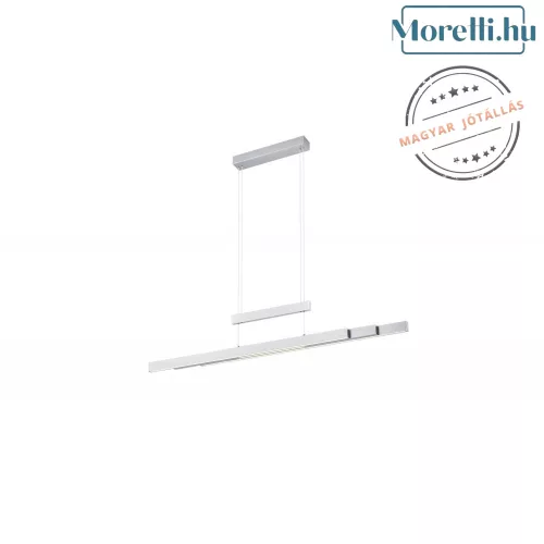 függesztett lámpa nikkel színű vázzal és fém testtel beltéri használatra trio-375310507 - moretti.hu