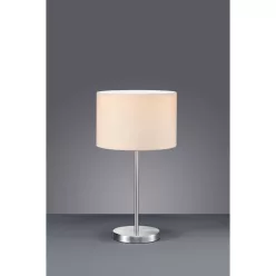 éjjeli lámpa fehér színű vázzal és textil testtel beltéri használatra trio-511100101 - moretti.hu