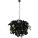TRIO R10464032 LEAVY Glamour Függesztett Lámpa Fekete E14 IP20