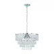 TRIO R13473006 ORIENT Kristály Függesztett Lámpa Ezüst E14 IP20