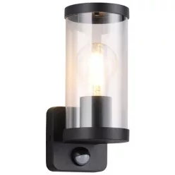   TRIO R21599132 BONITO Fali Lámpa Mozgásérzékelővel Fekete E27 IP44