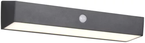 TRIO R23306102 SILVES Fali Lámpa Mozgásérzékelővel Fekete LED IP44