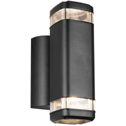   TRIO R26446232 BARCELOS Modern Kültéri Fali Lámpa Fekete GU10 IP44