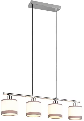TRIO R31554006 DAVOS Többágú Függesztett Lámpa Fehér, Ezüst E14 IP20
