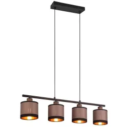   TRIO R31554041 DAVOS Többágú Függesztett Lámpa Fekete, Szürke E14 IP20