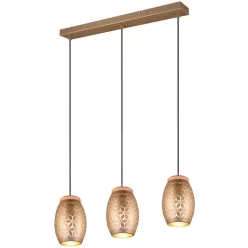  TRIO R31573065 BIDAR Többágú Függesztett Lámpa Barna E27 IP20