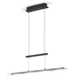   TRIO R32004132 MILOS Modern Led Függesztett Lámpa Fekete LED IP20