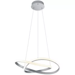   TRIO R32051107 COURSE Modern Led Függesztett Lámpa Ezüst LED IP20