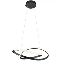   TRIO R32051132 COURSE Modern Led Függesztett Lámpa Fekete LED IP20