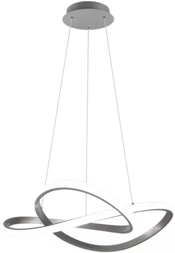TRIO R32051407 COURSE Modern Led Függesztett Lámpa Ezüst LED IP20