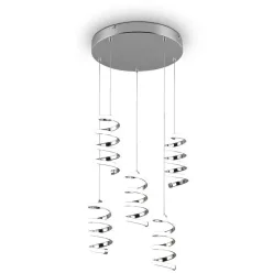   TRIO R34185306 LAOL Többágú Függesztett Lámpa Ezüst LED IP20