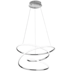   TRIO R37051106 BOLOGNA Modern Led Függesztett Lámpa Ezüst LED IP20