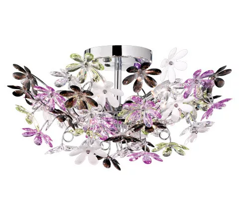 TRIO R60014017 FLOWER Vintage Mennyezeti Lámpák Ezüst E14 IP20