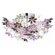 TRIO R60014017 FLOWER Vintage Mennyezeti Lámpák Ezüst E14 IP20