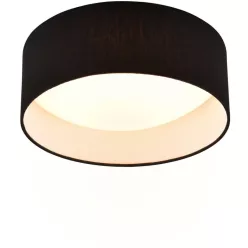   TRIO R64191102 LOCARNO Ernyős Mennyezeti Lámpa Fekete LED IP20