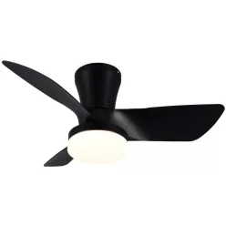 TRIO R64412132 RANDERS Ventilátoros lámpa Fekete LED IP20