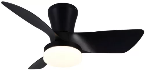 TRIO R64412132 RANDERS Ventilátoros lámpa Fekete LED IP20