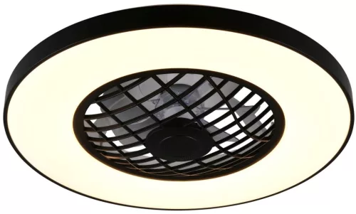 TRIO R64462102 LINKÖPING Ventilátoros lámpa Fekete LED IP20