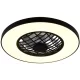 TRIO R64462102 LINKÖPING Ventilátoros lámpa Fekete LED IP20