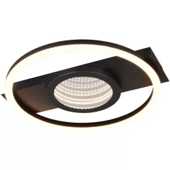   TRIO R64801132 WHEELER Modern LED Mennyezeti Lámpa Fekete LED IP20