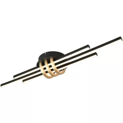   TRIO R67873180 CINTO Modern LED Mennyezeti Lámpa Fekete, Arany LED IP20
