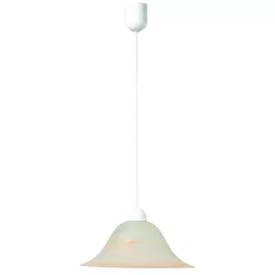 függesztett lámpa amber / fehér színű vázzal és pvc testtel beltéri használatra viokef-3927501 - moretti.hu
